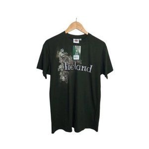 Traditional Craftwear Ireland Souvenir Travel Green Celtic Cotton T-Shirt